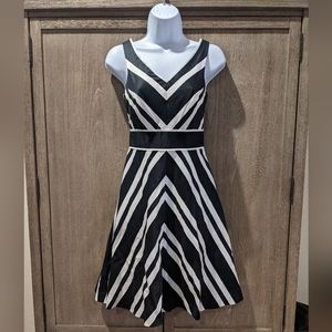 White house black market striped dress
